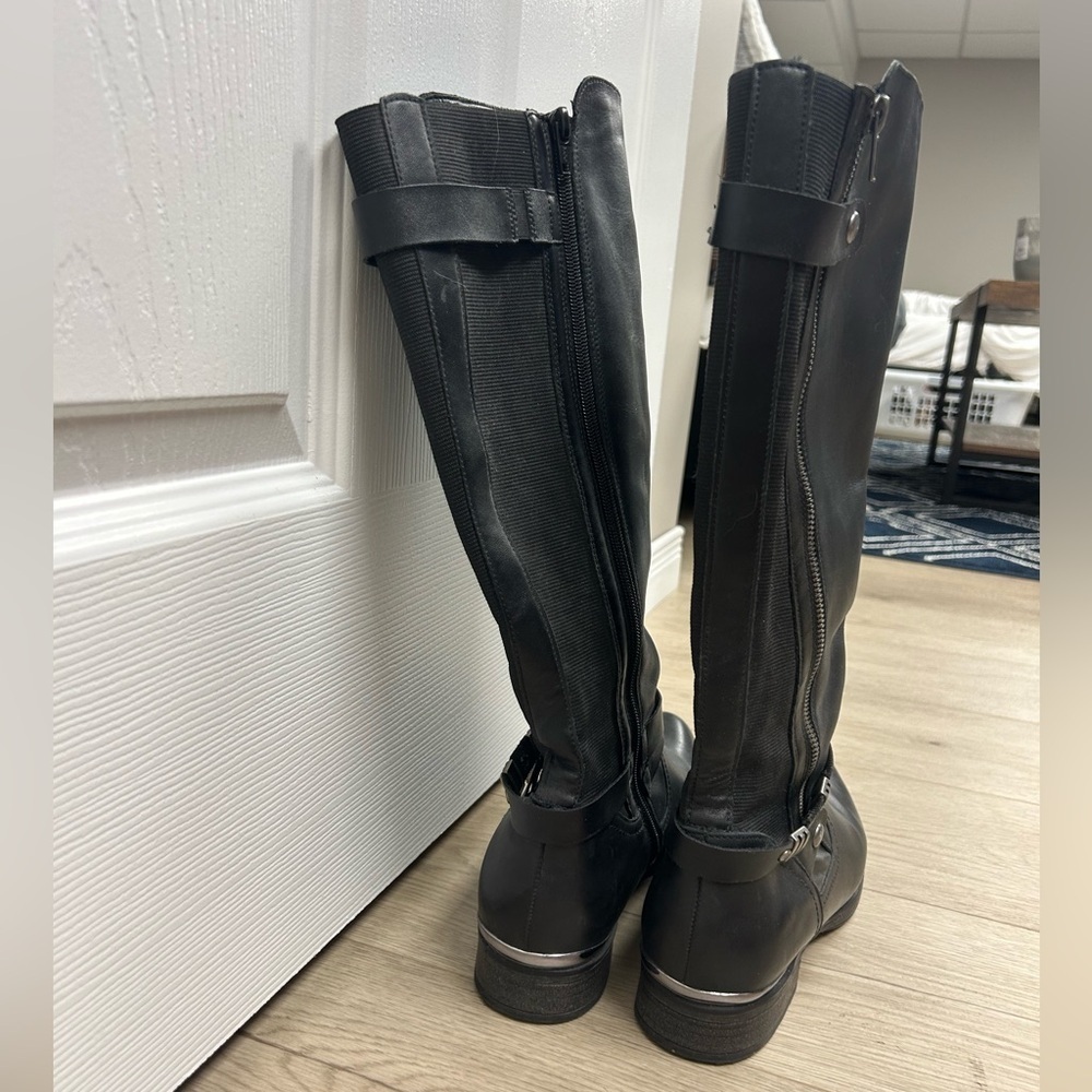 Remonte Women’s Tall Black Boots - Picture 2 of 8